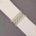 Wide Elastic Belt Elegant Dress Belt for Women Ladies Dress Accessories White. 