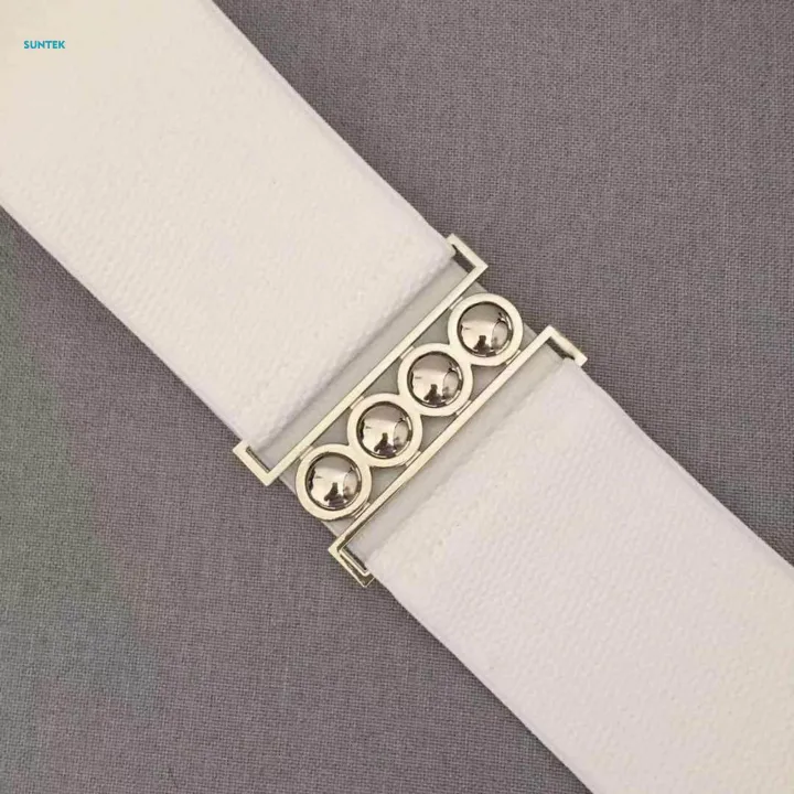 Wide%20Elastic%20Belt%20Elegant%20Dress%20Belt%20for%20Women%20Ladies%20Dress%20Accessories%20White%20-%20Image%205
