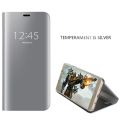 Smart Mirror Flip Phone Case For Apple iPhone X View PU Leather Stand Protective Cover. 