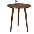 Curved Foldable Side Table, Coffee table (15 Inches Top & 20.5 Inches Height ) with Solid Wooden legs by eFurniturePK. 