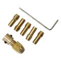 1 Pack 2.35/3.17/4.05/5.05mm Brass Dremel Collet Mini Drill Chucks For Electric Motor Shaft Drill Bit Tool Drill Chuck Adapter. 