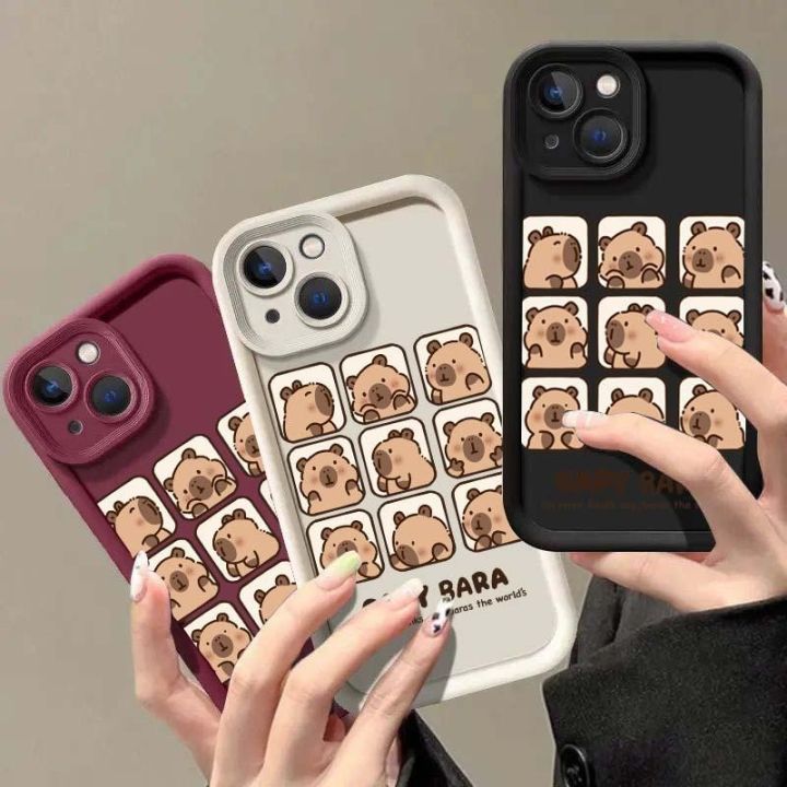 Cute Cartoon Capybara Phone Casing for Infinix Note 40 12 G96 30VIP Zero 30 Hot 40i 30i 20 11 Play Smart 8 7 6 5 Tecno Spark Go 2024 10C 20C Camon 30 20 GT 10 Pro Shell Soft Case