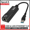 SpeedX USB to LAN Gigabit Adapter - 3.0 USB LAN Adapter Card Ethernet 1500. 