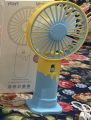 Compact USB Rechargeable Mini Fan: Fun Desk/Table Cooling Toy for Kids Summer Fun Must-Have: Mini Handheld Fan for Kids. 