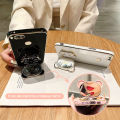 AnDyH Phone Case for Xiaomi Mi A1 5X 2017 Cute Quicksand Liquid Bear Bracket Anti Drop Camera Protection. 