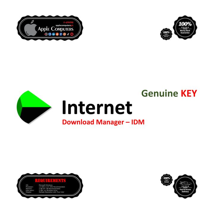 Internet Download Manager - Lifetime License KEY for Microsoft Windows - Direct Delivered from IDM Distributor.