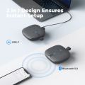 SOUNDPEATS PureVoice Bluetooth Speakerphone Conference Speaker Office 4 Mics Smart Voice Enhancement AI Noise Reduction. 