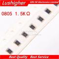 100PCS 0805 SMD Resistor 5% 1500ohm 152 1.5K Ohm 1.5Kohm. 