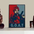 Sidhu Moose Wala Picture Frame For 295 Singer Fans Digital Printed. 