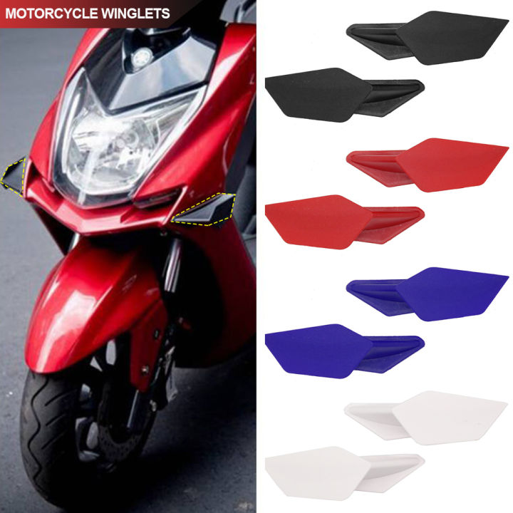 FG 2Pcs Universal Motorcycle Winglets Kits Aerodynamic Side Wing