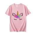 Classy Look Tag Unicon Printed Theme Summer Top Half Sleeve Tee Shirt Round Neck Cotton Trendy T-shirt Casual Tshirt Spring Wear Smart Fit Half Sleeve Tee Shirt for Women/Girls. 