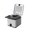 Jubake 3L Electric Deep Fryer, 1200 Watts, Household & Commercial Use, Non-Stick Coating Frying Machine for Fried Skewers, French Fries, and Chicken.. 