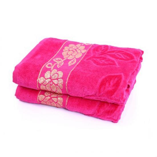 A&G-Pack Of 2 Standard Collection 20 X 40 Inches Towels Pink