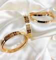 Golden Plain bangles. 