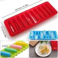 Pack of 1 Water Bottle Ice Cube Trays Pop-Out Silicone Make 10 Frozen Cylinder Sticks. 