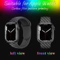Strap For Apple Watch band 7 8 41/45mm Carbon Fiber Pattern smartwatch bracelet correa iWatch serie ultra 3 4 5 6 SE 49/38/42mm. 