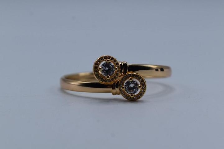 20 carat gold plated Attractive kids single karra with real zerkone