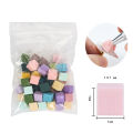 New Mini Nail Art Tofu Block Patting Cotton Non-stick Hand Multi-faceted Sponge Nail Tool Yao Store. 