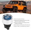 Universal Engine Start Switch, LED Engine Starter Push Button Starter Switch 1 pc (blue). 