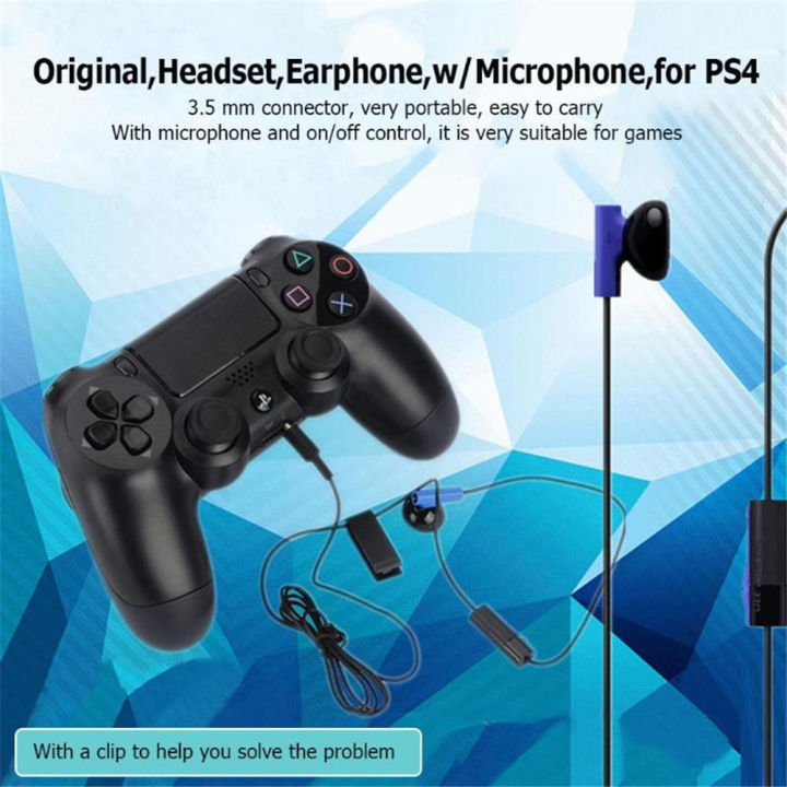 PS4 Original Headset Game Earphone Gaming Earphone Inearphones with Microphone cheap stuff For Sony Wired headset Game headphone