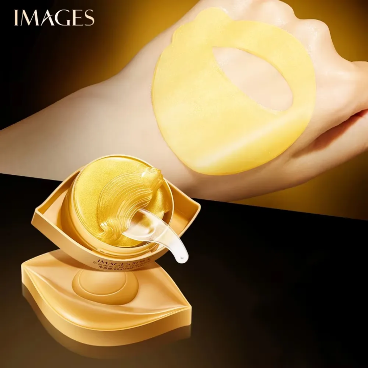 60Pcs Gold Collagen Eye Mask Anti Wrinkle Sleep Crystal Eye Patch Moisturizing Dark Circles Remover Eye Mask Eye Care - Bqy94834