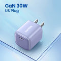 【30W GaN USB-C】 UGREEN 30W GaN Charger PD Fast USB Type C Wall Charger USB C PD3.0 QC3.0 Quick Charging For Samsung Galaxy S24 S23 Ultra/A iPhone 16 15 Max Pro OPPO Reno 12 11/A/Find N Xiaomi 15 14 Pro Redmi K70 60 Pro Huawei Mate 70 60/Pura 70 60/nova 13. 