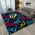 CUANFEN Carpet FOX Motorcycle Racing Tapis Rug Bedroom Floor Mats Living Room Large Non-slip Carpet Entrance Doormat Long Corridor Mat. 