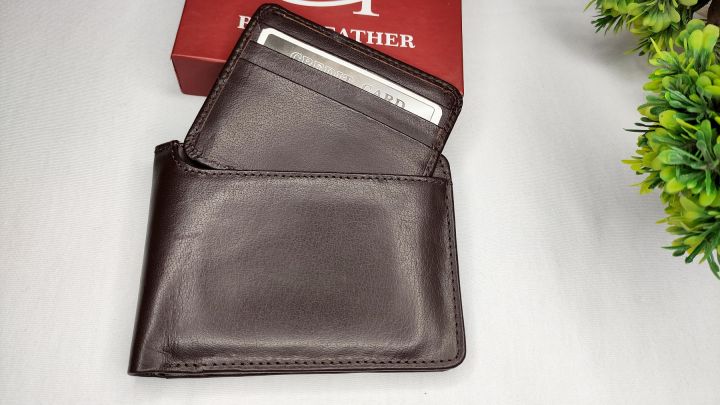 Real Leather Wallet for MEN - Leather Point Quality - Guarantee Pure Cow Leather