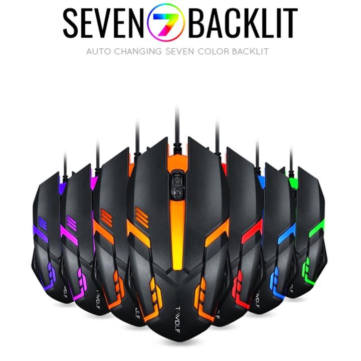 Mouse Rgb Color RGB Gaming Mouse - 7 Color - High Performance with 7 LED Lights | Daraz.pk