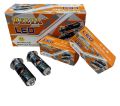 Motorcycle 4 colour headlight Led bulb wd motorway light functions ( fit in all cd70cc nd cg125 bikes ). 