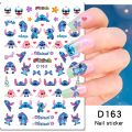 Disney 3D Nail Art Stickers Cartoon Lilo and Stitch Nail Art Decoration Mickey and Minnie Stickers For Nails DIY Anime Decals. 