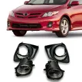 Fog Lights for Toyota Corolla 2011 2012 2013 | LED Halogen Front Bumper Fog Lamps Light Grille Cover Wire Switch Car Accessories | Toyota Corolla 2011-2013 Fog Lights. 
