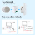 【KuaKe Mall】Tuya MINI Wifi Smart Switch 16A 2-way Control Wireless Tuya/Smart Life APP Work With Alexa Home Mobile App control.. 
