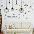 Modern Star Moon Wallpaper Background Baby Room Home Office Wall Sticker Decor. 