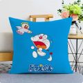 Doraemon pillow cartoon sofa living room pillow Doraemon Tinkerbell cushion pillow case children's gift. 