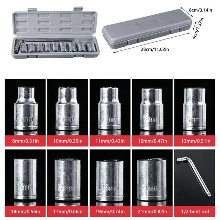 Professional%20Heavy%20Duty%20Socket%20Wrench%20Set%20Tool%20Kit%209%20Pc%201/2%E2%80%B3%20Drive%20Socket%20Set%208-21m%20Impact%20Socket%20Set%20Socket%20Wrench%20Set%20Metric%20And%20Standard%20Mechanic%20Tools%20Kit%20Bit%20Sockets%20For%20Automotive%20Repair%20&%20Householdm%20Metric%20Sockets%20With%20%E2%80%9CL%E2%80%9D%20Wrench%20In%20Box%20-%20Image%202