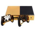 FLYEER Gold Glossy Skin Sticker For Xbox ONE Console Controller + Kinect Decal Vinyl. 