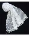 White Net Dupatta For Girls Net Dupatta with 2 side lace for girl & ladies Premium Quality All-Season White Color Shawl/ Dupatta with Pallu Lace. 