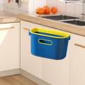 Hanging Kitchen Trash Can Kitchen Waste Bins with Handles Save Space 7L Capacity Collecting Food. 