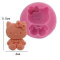 Hello kitty Silicone Mold Chocolate And Fondant Cake Decorating Mold Silicone DIY Baking Tool. 
