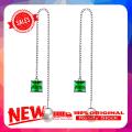 Women Silver Plated Thin Chain String Dangle Long Line Liner Threader Earrings. 