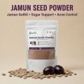 GlowChem Jamun Seed Powder (Jamun Guthli) – 100% Natural Remedy for Diabetes Support & Blood Sugar Control – Pure Syzygium Cumini Extract for Oily Skin, Acne & Pores (Black Plum) (100 g). 