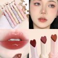 Gege Bear Jelly Lipstick Pen Heart Shape Mirror Watergloss Lip Glaze Moisturizing Sexy Lip Tint Long-lasting Waterproof Lips Makeup. 