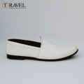 Travel Collection - Nagra shoes - Arabic khussa for men - White Color. 