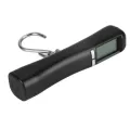 Handheld 40kg Travel hanging fishing scale with blue backlight. 