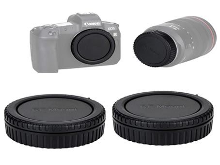 Canon Twist - On Rear Camera Lens Caps Camera Body Cap & Lens Rear Cap Cover Compatible For Canon EOS R50 R100 R10 R8 R7 R6 R6 Mark II R5 R5 Mark