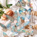 3D Golden Butterfly Mirror Wall Sticker Home Decoration (PACK OF 12). 