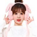 Kids Winter Earmuffs With Moving Rabbit Ear Cover for Women Girls Woolen Plush Casual Ear Warmer Fashion Accessories Windproof Ear Muff Rabbit Ear Muffs for Kids – Cute Warm Winter Earmuffs with Pneumatic Movement | Soft Plush Thermal Ear Covers for Boys. 