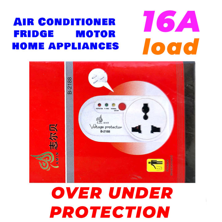 Fridge Refrigerator Freezer Water Dispenser 16A 220V Amin Over And Under Voltage Protective Device Protector Protection Relay Breaker