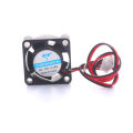 12V 25mm Mini Cooling Fan 2510 25x25x10mm 2-pin DC Small Micro Cooler 2-Pack. 